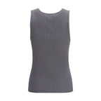 Gray Cotton Tank Tops