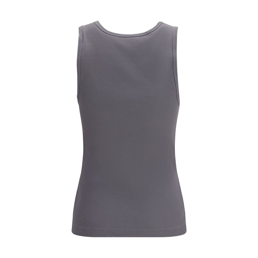Gray Cotton Tank Tops