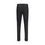 Black Fleece Wool Casual Pants