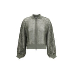 Bicolor Silk Bomber