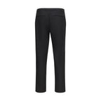 Black Fleece Wool Casual Pants