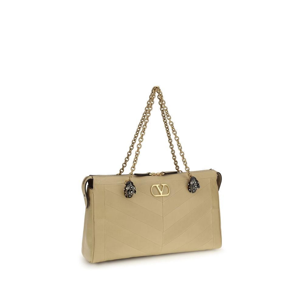 Beige Lamb Ovis Aries Aries Shoulder Bag