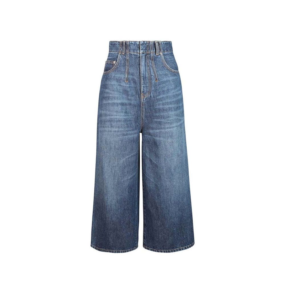 Blue Cotton Jeans Denim
