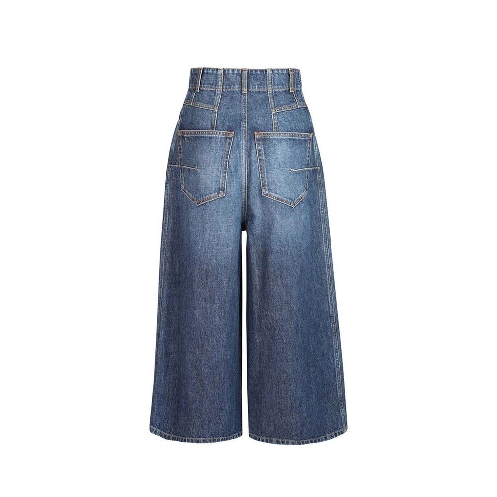 Blue Cotton Jeans Denim