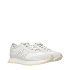 White Leather Athletic Sneakers