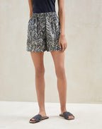 Bicolor Silk Short And Mini Shorts