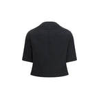 Black Polyester Biker Jacket