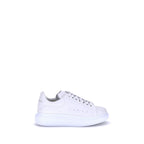 White Calf Leather Bos Taurus Platform Sneakers