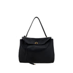 Black Calf Leather Bos Taurus Shoulder Bag