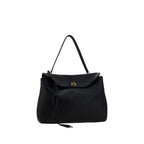 Black Calf Leather Bos Taurus Shoulder Bag