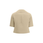 Beige Polyester Coat