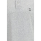Gray Cotton Polo Shirt