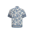Blue Cotton Pattern Shirt