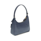 Blue Recycled Polyamide Shoulder Bag