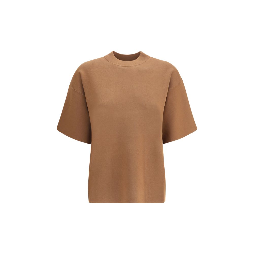 Brown Polyester T-Shirt