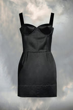 Black Fibres Short Dress