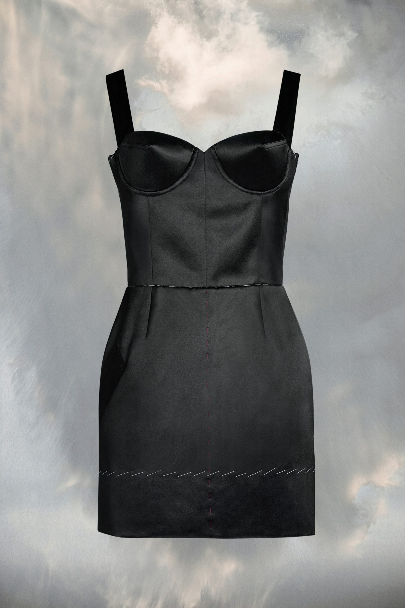 Black Fibres Short Dress