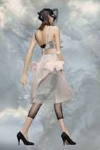 Multicolor Fibres Midi Dress