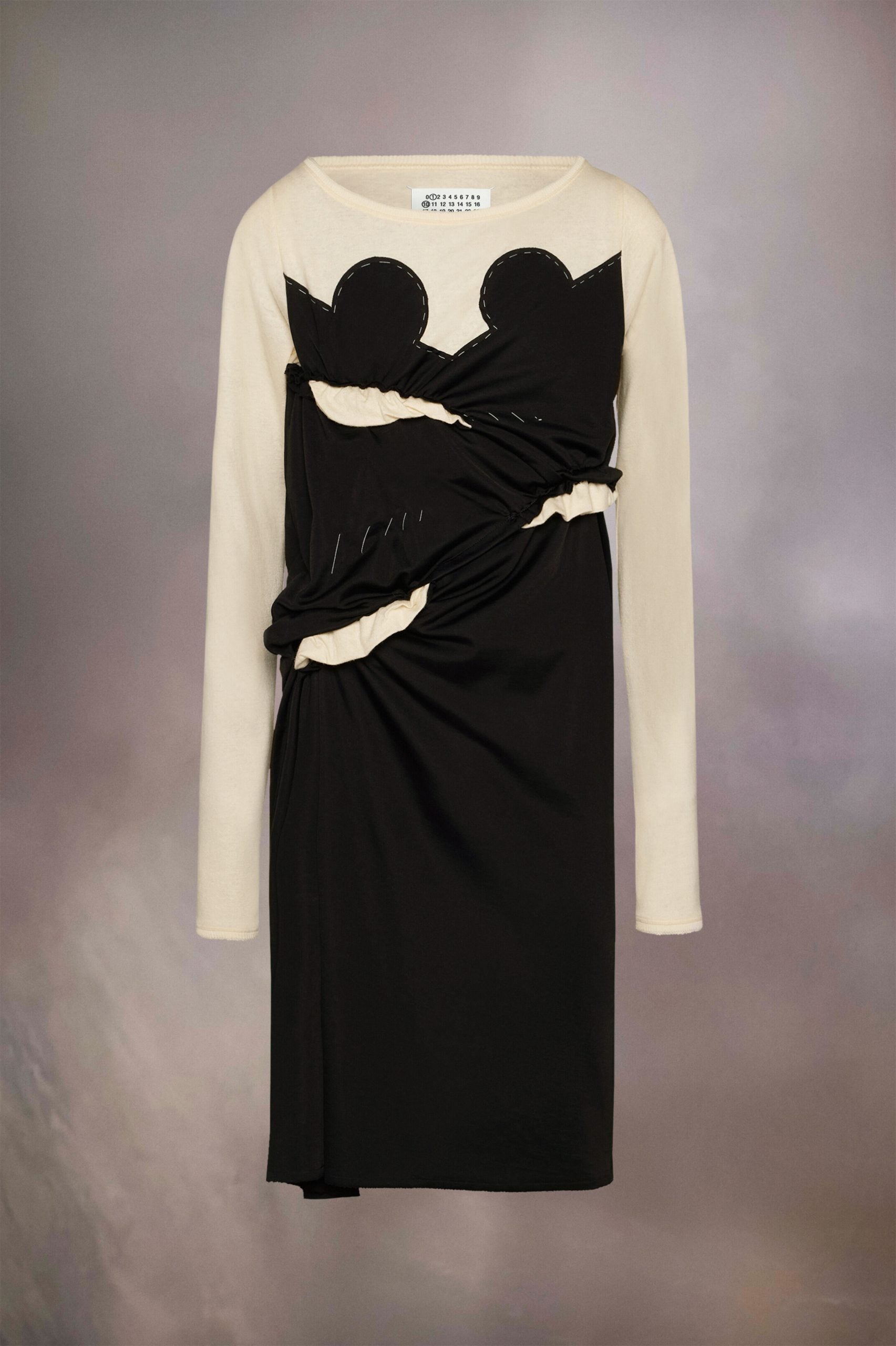 Black Fibres Midi Dress