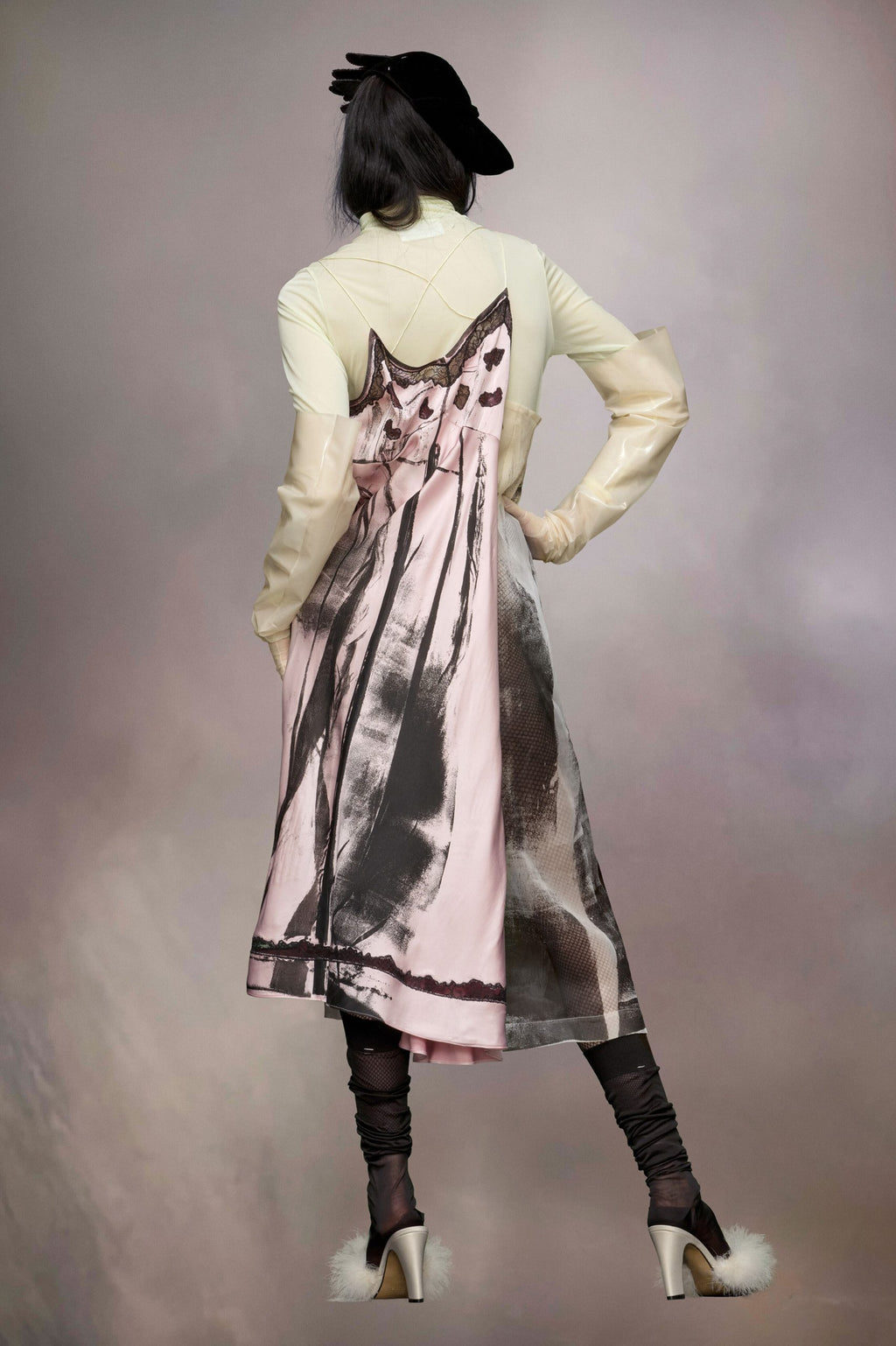 Fuchsia Fibres Midi Dress