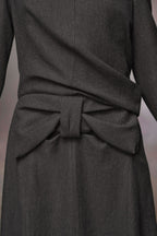 Gray Fibres Midi Dress