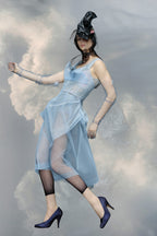 Blue Fibres Midi Dress