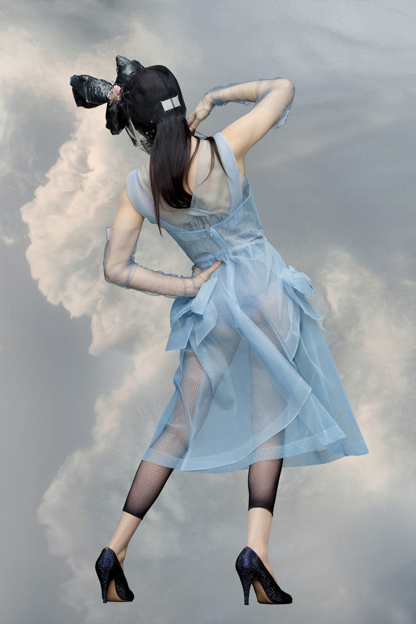 Blue Fibres Midi Dress