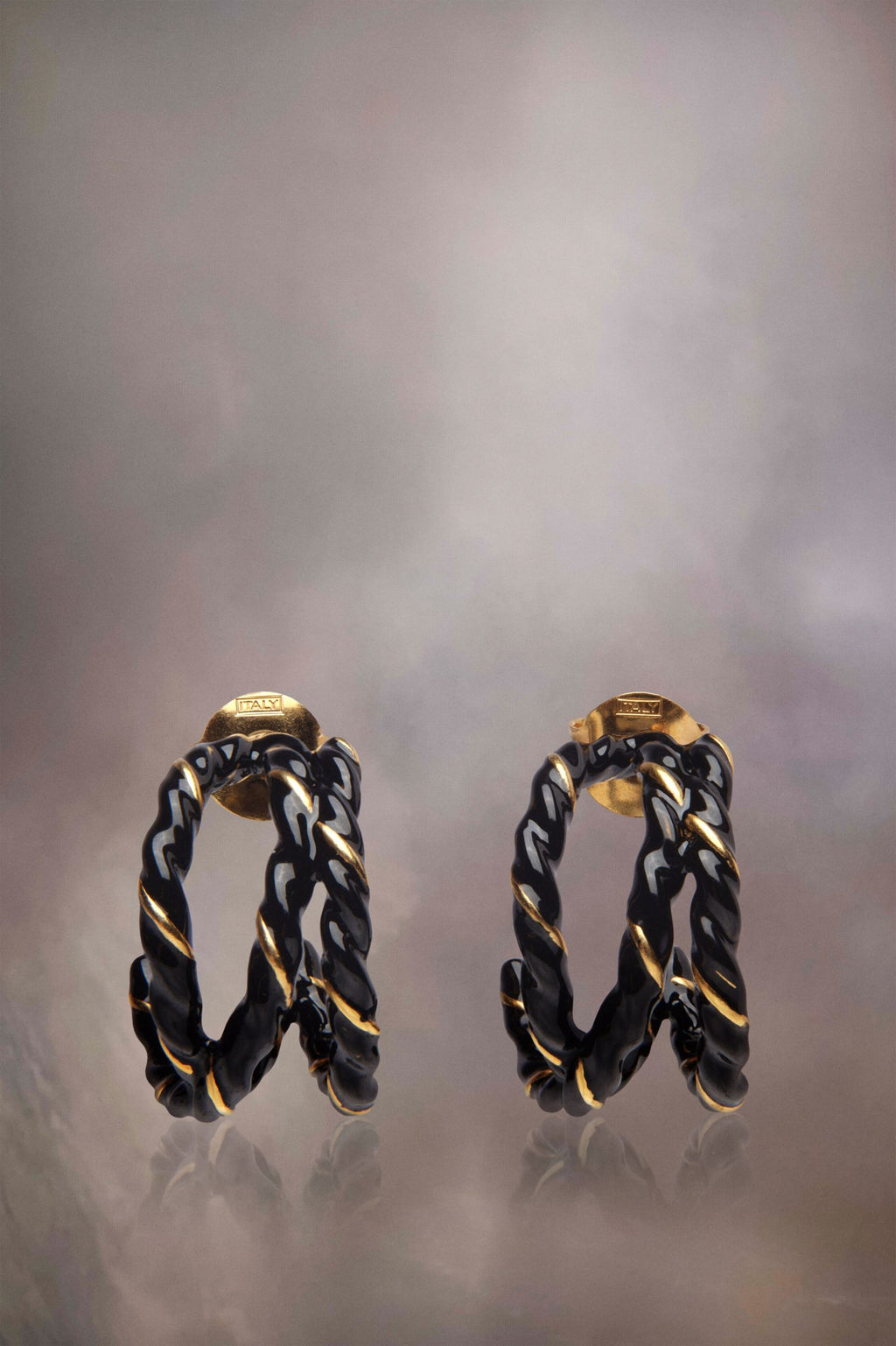 Bicolor Fibres Earrings