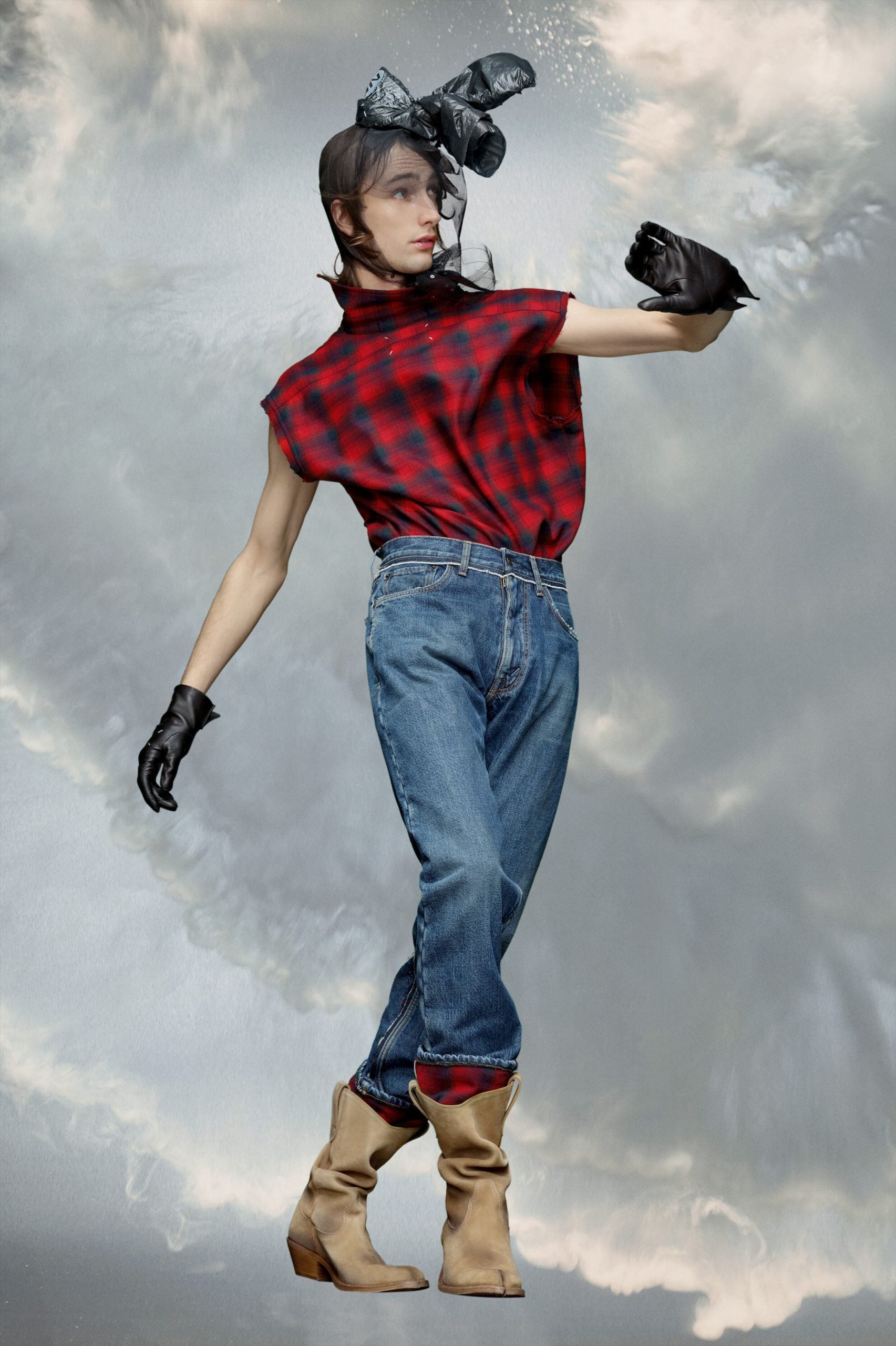 Blue Fibres Straight-Leg Jeans