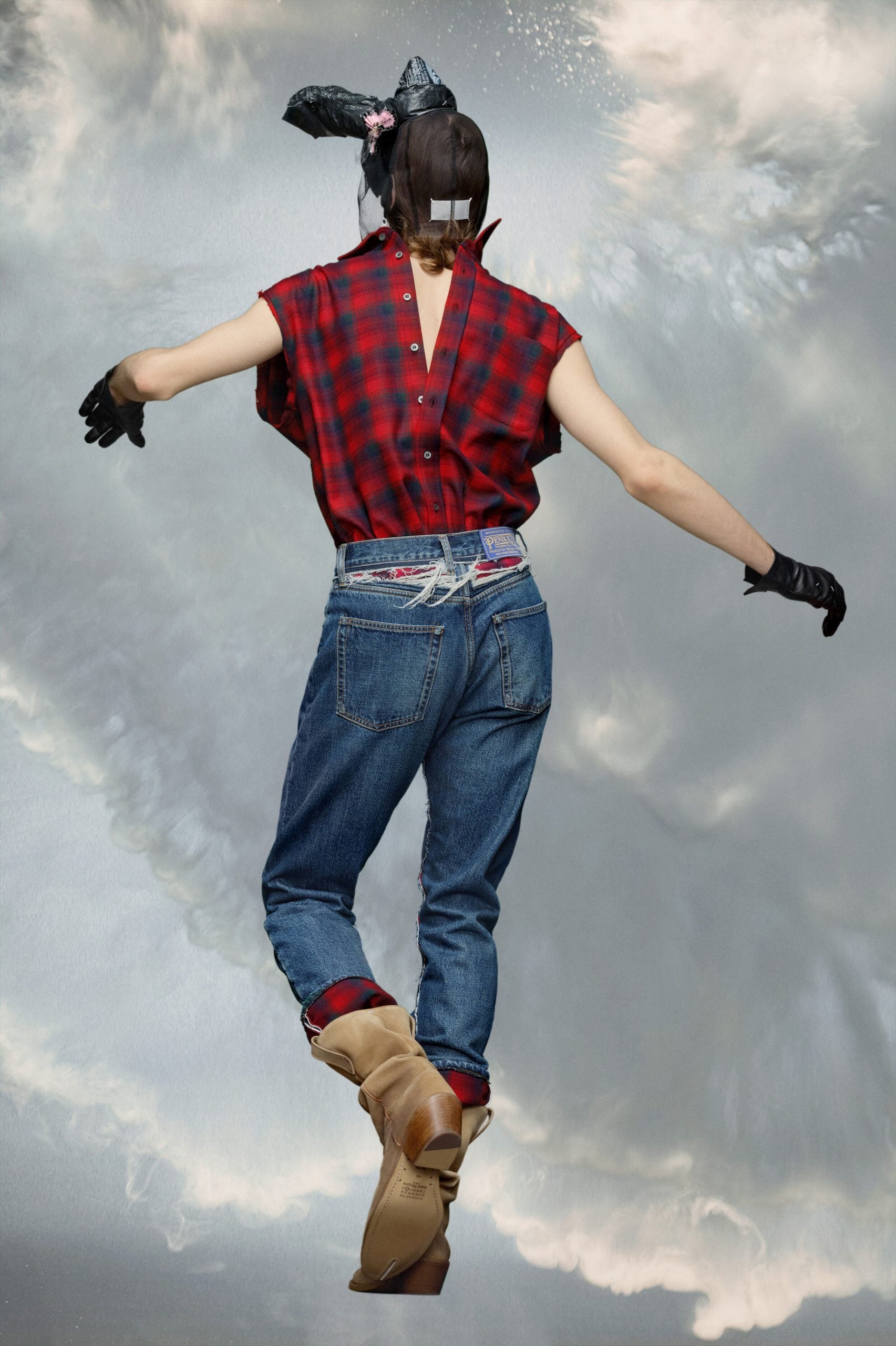 Blue Fibres Straight-Leg Jeans