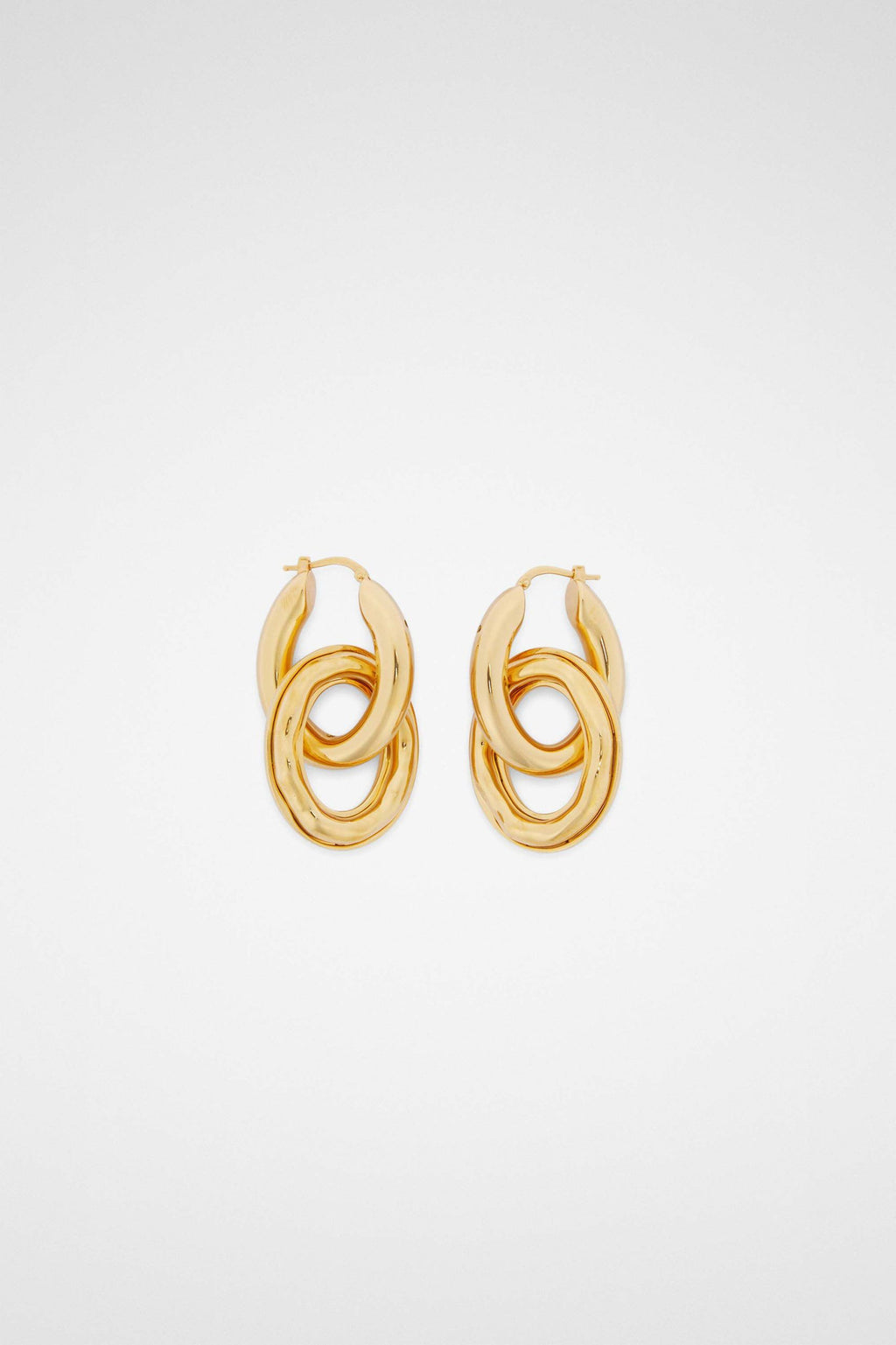Gold Fibres Earrings