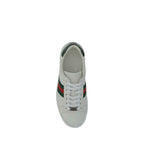 White Calf Leather Bos Taurus Low Top Sneakers