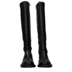 Black Leather Over The Knee