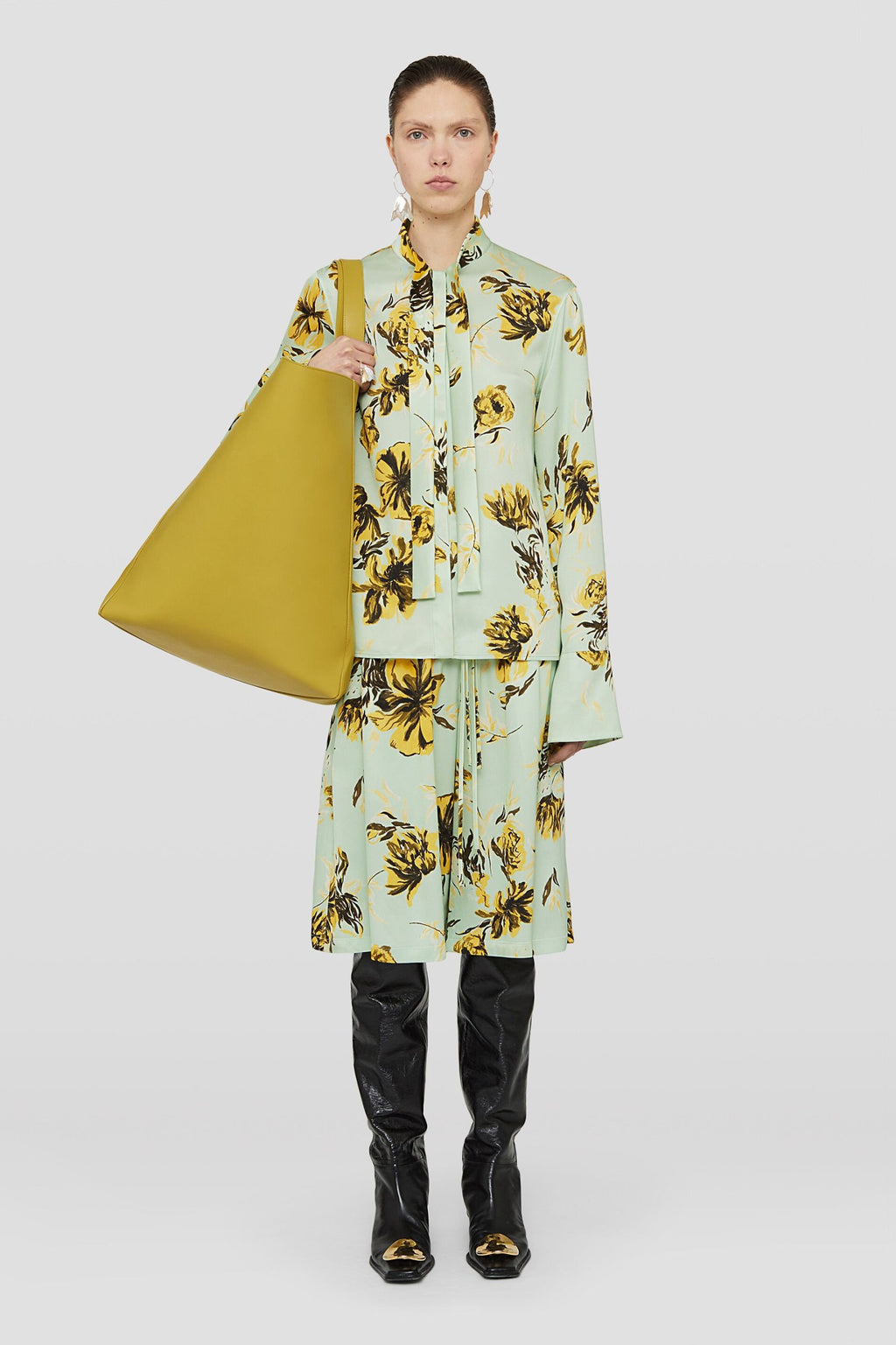 Green Fibres Long Skirt