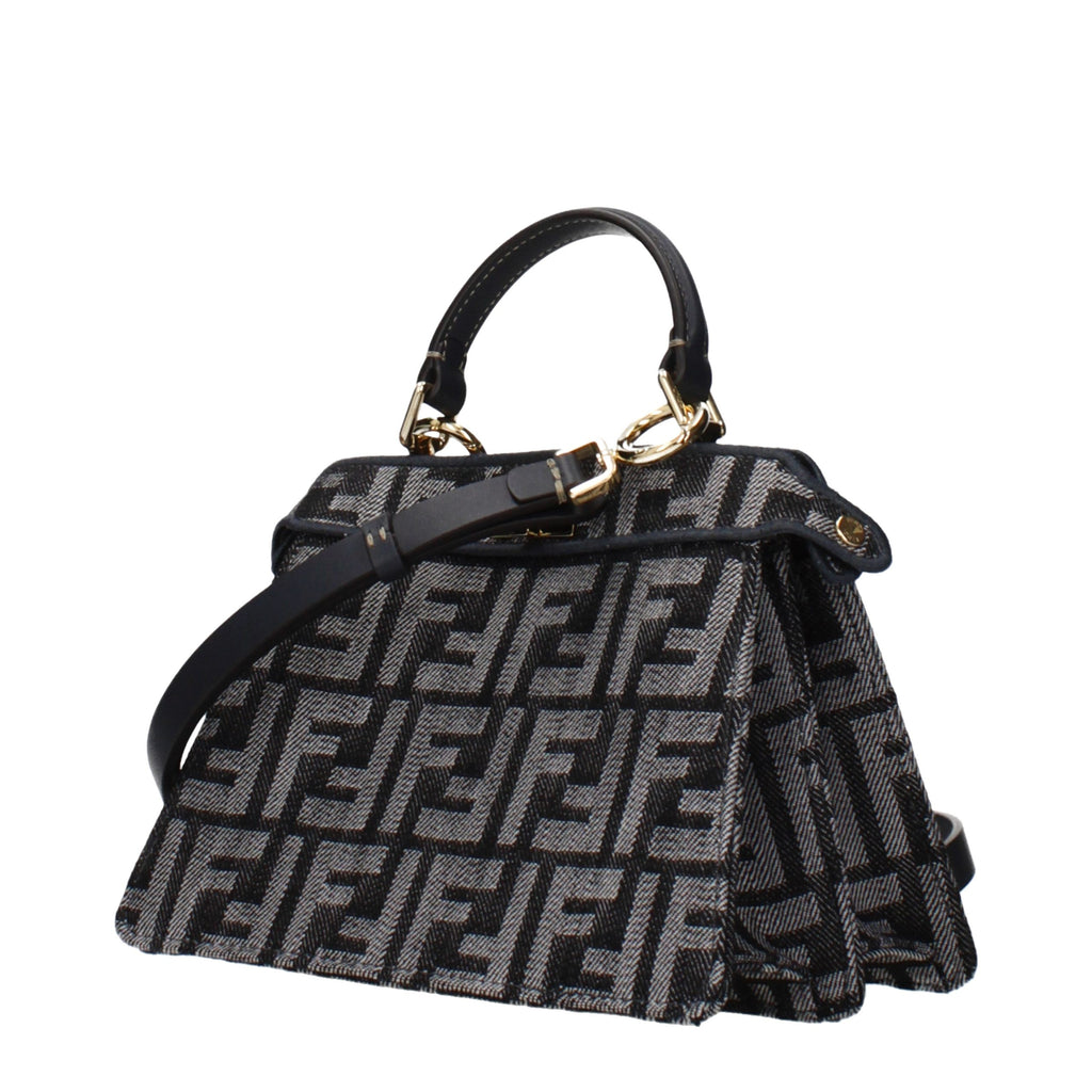 Black Fabric Handbag
