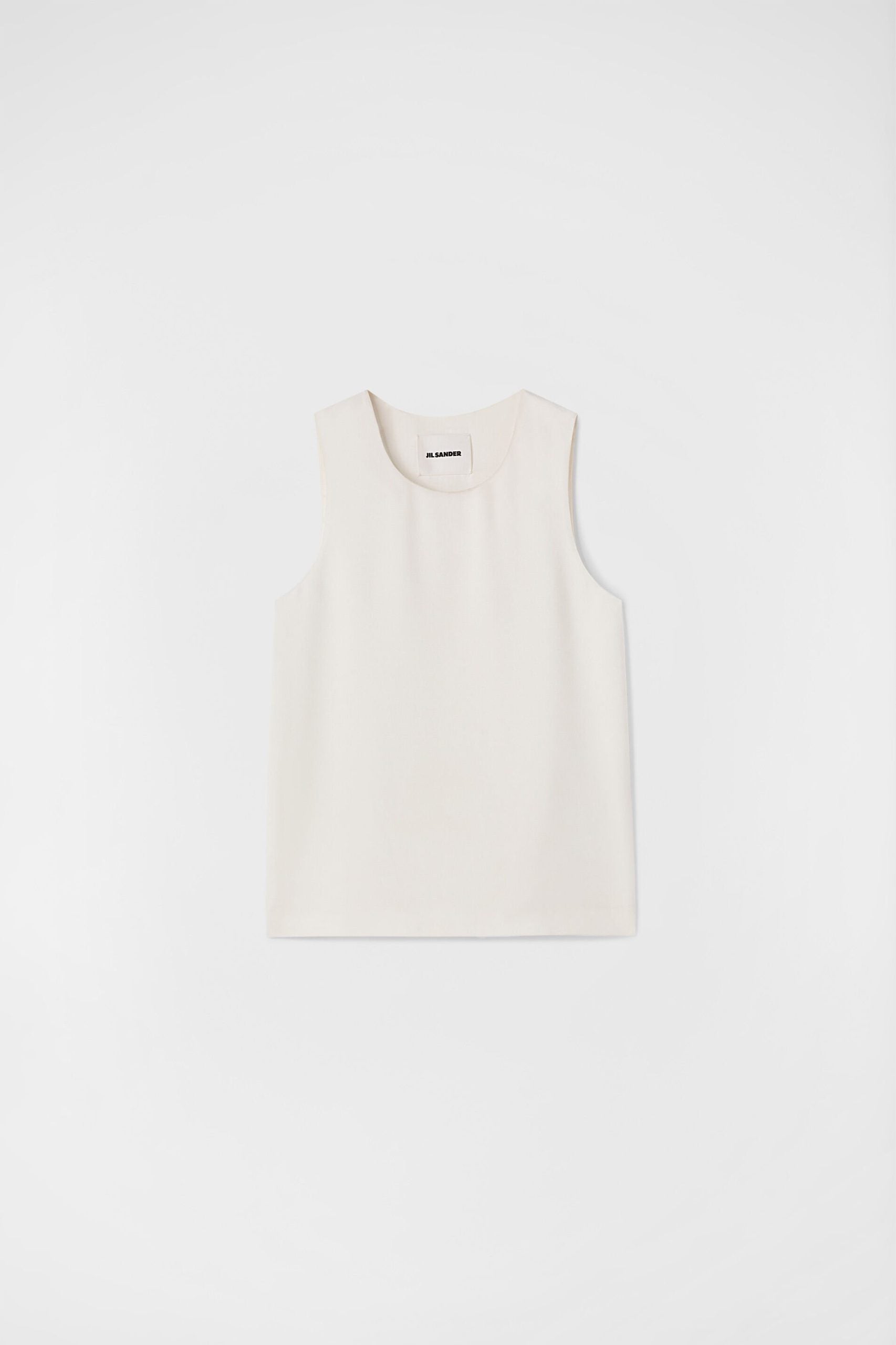 Beige Fibres Tank Tops