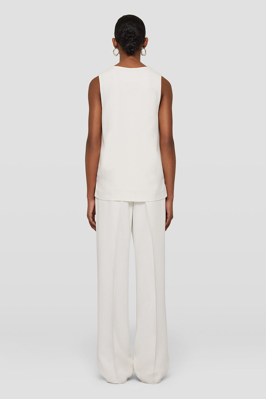 Beige Fibres Tank Tops