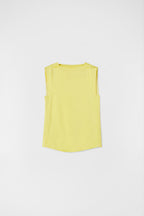 Yellow Fibres Tank Tops