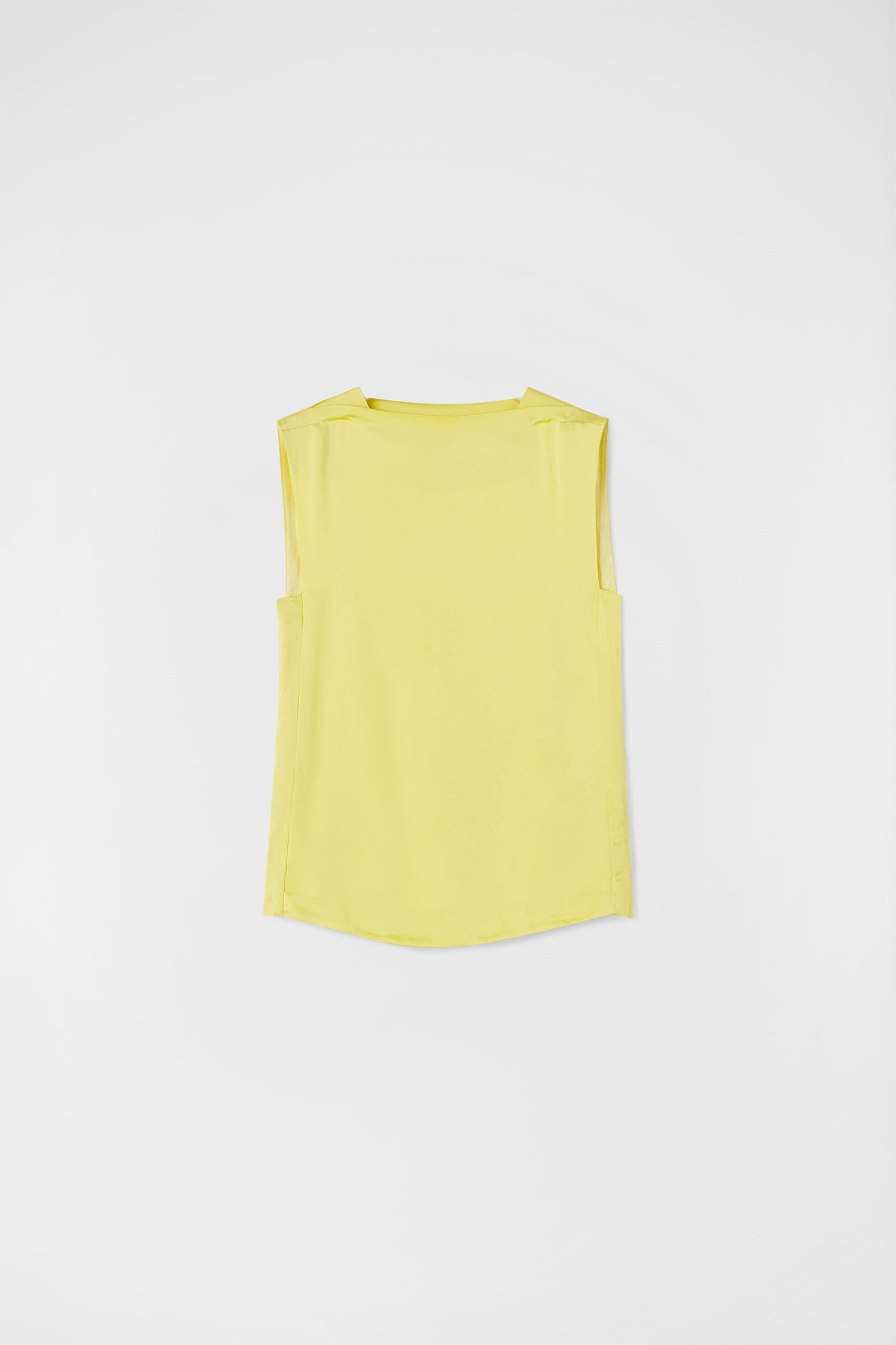 Yellow Fibres Tank Tops