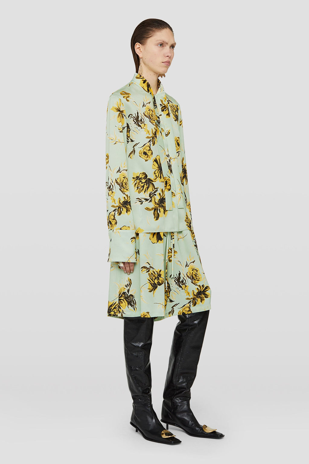 Green Fibres Pattern Shirt