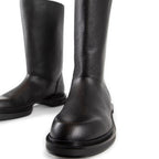 Black Calfskin Boots