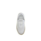 White Calf Leather Bos Taurus Chunky Sneakers