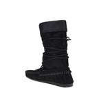Black Calf Leather Bos Taurus Lace-Up Boots