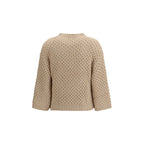 Beige Fleece Wool Sweatshirt