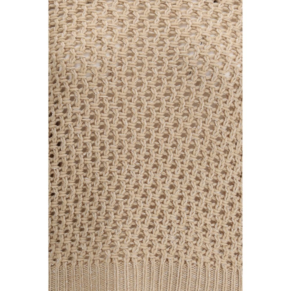 Beige Fleece Wool Sweatshirt