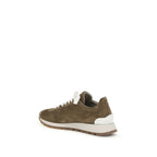 Brown Calf Leather Bos Taurus Platform Sneakers