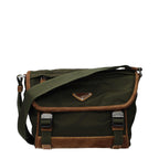 Green Fabric Crossbody Bag