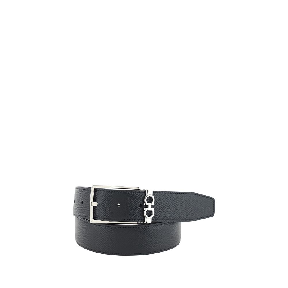 Black Calf Leather Bos Taurus Belt