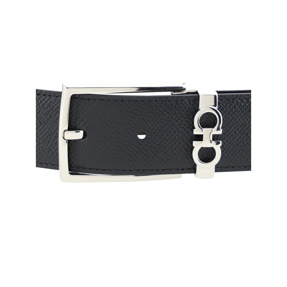 Black Calf Leather Bos Taurus Belt