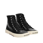 Black Calfskin High Top Sneakers